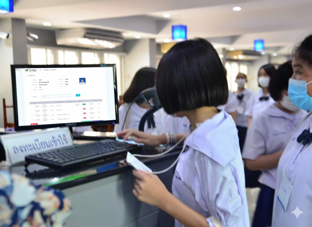 สมาชิกสืบค้นข้อมูลผ่านหน้าจอระบบห้องสมุด