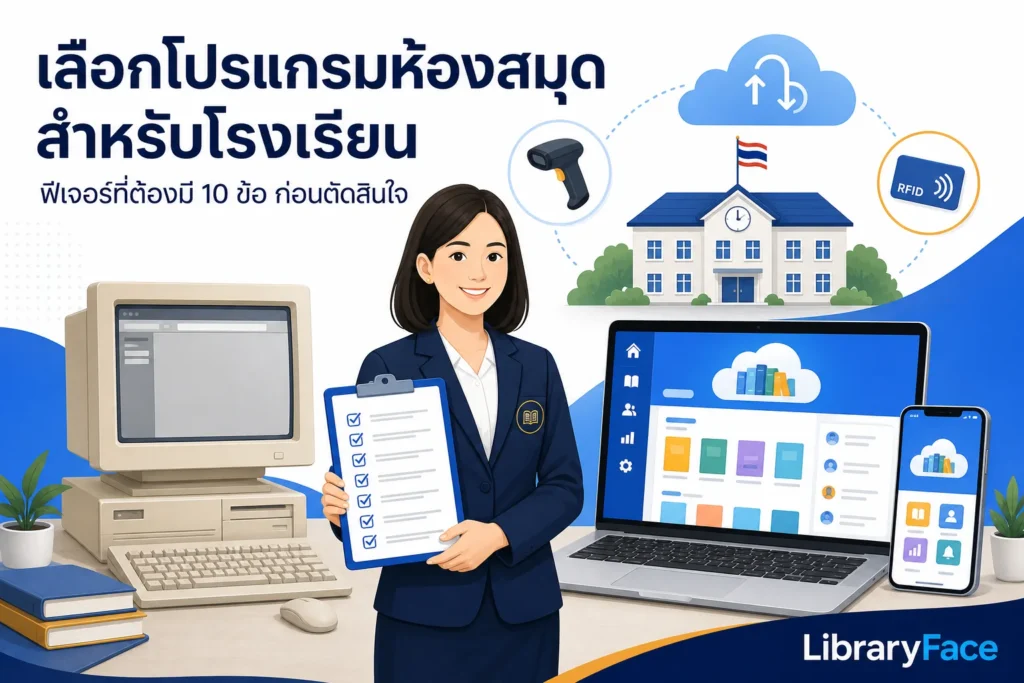โปรแกรมห้องสมุดสำหรับโรงเรียนและสถานศึกษา เลือกอย่างไร ต้องมีฟีเจอร์อะไรบ้าง