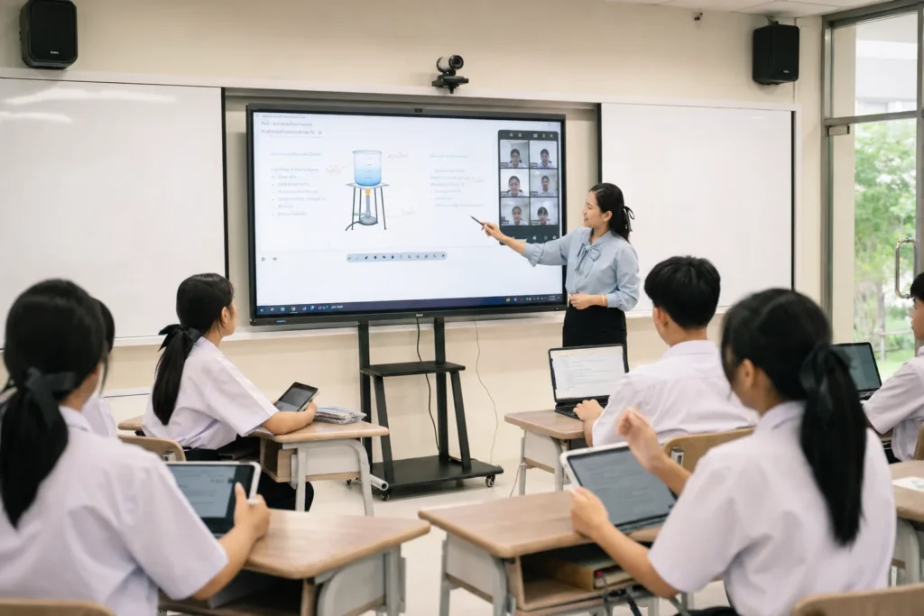 การอบรมการใช้งานระบบห้องสมุดและห้องเรียนอัจฉริยะให้ครูและบรรณารักษ์